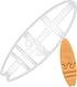 Surfboard cookie cutter, 1 piece - Bakerlogy...