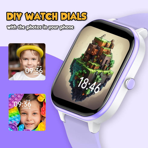 ZURURU Kids Smart Watch for Boys Girls Teens Gifts Idea for 6-14 Years Old, Kids Fitness Tracker Sleep Monitor Step Counter Stop Watch Pedometer A...