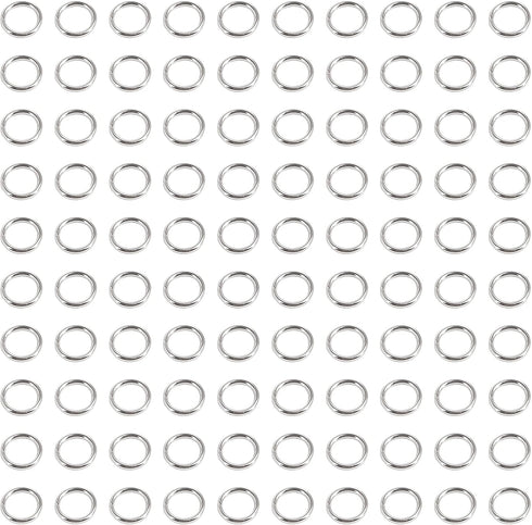 Uniclife 6 mm Silver Jump Rings for Jewelry Making Open Single Loops Mini Ring Connectors for Keychains and Necklace Repair (1000 PCS)...