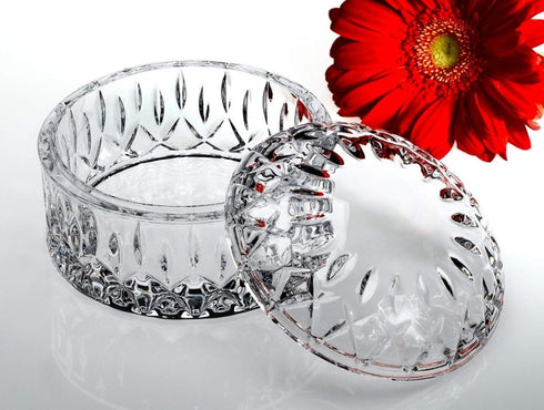 Studio Silversmith 43636 Round Crystal Jewel Box with Cover...