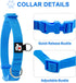 azuza 3 Pack Dog Collars Comfortable and Adjustable Nylon Dog Collars for for Small Dogs, S (11-16inch)?Green, Blue and Royal Blue...