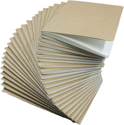 24 Pack Pocket Notebook Journal Notebook Blank Sketch Notebooks for Traveler, Student, Office - Small Subject Notebook Planner - A6 Size, 4.1 x 5....