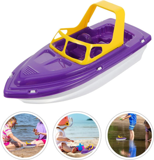 TOYANDONA Boat Bath Toy, Toddler Toys Bath Toys, Plastic Speed Boat Bath Toy, Sailing Boat Floating Toy Fun and Educational Bath Toys for Toddlers...