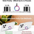 Transparent Clear Phone Ring Grips Holder Kickstand, Finger Ring Stand for Cell Phone Tablet Case Accessories Round (1PCS Colorful Ring)...
