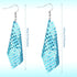 6 Pairs Sequin Dangle Earrings Mesh Grid Tassel Drop Earrings Colorful Sequin Earrings for Women (Large, Simple Style)...