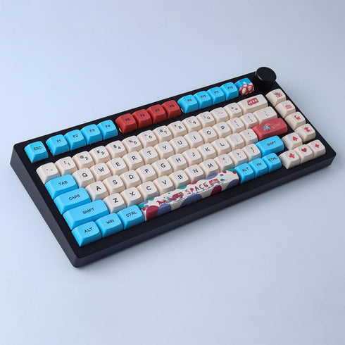 Hyekit PBT Keycaps 130 Keys Circus Keycaps Dye-Sublimation Cute Keycaps XDA Profile Custom Keycaps for Cherry Gateron MX Switches Mechanical Keybo...