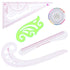 Aster 5Pcs Sewing Curve Ruler Set, French Curve Ruler for Pattern Making Fashion Clear Metric Sewing Ruler Set Plastic Sewing Tools and Color Posi...
