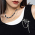 Punk Silver Star Moon Tassel Chain Brooch Collar Pins,Vintage Safety Cubic Zirconia Crystal Chain Tassel Brooch,Brooch Pins Shawl Clips for Women ...