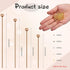 1000 Pieces Jewelry Making Silver Gold 16mm 20mm 25mm 30mm Ball Head Pins Needles Brass Long Craft Head Pins for Jewelry Making Bracelet Earring (...