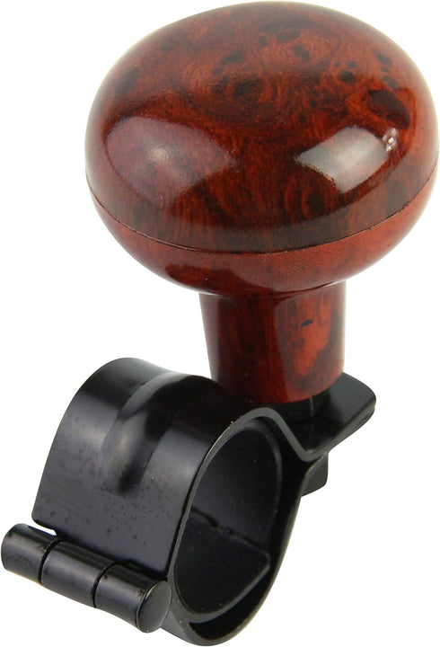 Woodgrain Steering Wheel Spinner Knob | Universal Fit for All Cars, Trucks, Semis, Tractors, Boats, Golf Carts | Suicide Power Handle Accessory...