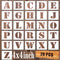 BTORER 4inch Letter Stencils Symbol Alphabet Craft Templates, 26Pcs Reusable Plastic Letter Decoration Art Templates Interlocking Stencil Kit for ...
