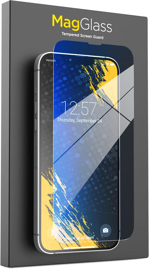 magglass Anti-Glare Matte Screen Protector Compatible with iPhone 14 Tempered Glass - Fingerprint/Smudge Proof Full Coverage Display Guard (Blue L...