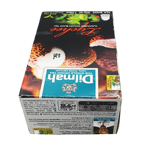 DILMAH Lychee Flavored Black Ceylon Tea - 20 Individually Wrapped Tea Bags - Premium Aromatic Blend - Rich Lychee Fruit Taste - High-Grown Ceylon ...