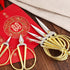 5" All Stainless Steel Sewing Scissors, Sharp Tailor Scissors for Embroidery, Sewing, Craft, DIY Art Work & Daily Use for Home Office School Gold...
