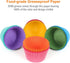Gifbera Bright Rainbow Jumbo Cupcake Liners Large Solid Colorful Paper Baking Cups 200-Count...