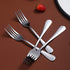 Dinner Forks Set of 6, Berglander 7.9" Stainless Steel Shiny Mirror Fork Set, Forks And Spoons Silverware, Table Forks Set Sturdy And Dishwasher S...