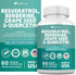 NEW Resveratrol 6000mg Berberine 3000mg Grape Seed 3000mg Quercetin 4000mg,Polyphenol Supplement for Women and Men with Red Wine Pomegranate Noni ...