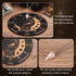 Wooden Pendulum Board 7.9" Cat Moon Witch Dowsing Divination Planchette Board Metaphysical Message Board with Healing Crystal Necklace Witchcraft ...