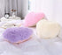 MOOWOO Fluffy Heart Pillow, Shaggy Plush Faux Fur and Sherpa, Cute Soft Throw Cushion, Valentines Day Decorative for Home Bed Couch Gift for Thank...