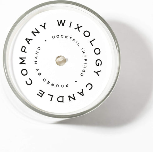 Wixology Cocktail Inspired Whiskey Sour Soy Candle - Lemon and Sugar Scented Candle in Reusable Rocks Glass - Made in Kentucky - 7 oz (Whiskey Sou...