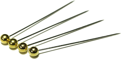 Sewing Pins Pearl Ball Head Pins Straight Pins Quilting Pins for Dressmaker with Box (Gold)...