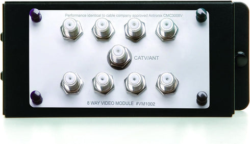 Legrand - OnQ 1X8 Enhanced Passive Video Splitter, Coaxial Cable Splitter for Quality Video, Cable Splitter Approved for Digital Cable, HDTV, and ...