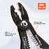 Valuemax 4-in-1 Wire Stripper Tool, Wire Stripper, Wire Cutters, Wire Crimping Tool, Multifuntional Electrician Pliers for Clamping, Stripping, Cu...