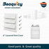 Beaquicy 6'' Louvered Dryer Vent Cover for Exterior Wall Vent Hood Outlet(Total Unit Size 8 x 8 Inches)
