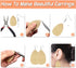 TOAOB 150pcs 5 Colors Earring Hooks Kit Hypoallergenic Ear Wires and 1000pcs Jump Rings 200pcs Earring Backs for Earrings Making Jewelry Making Fi...