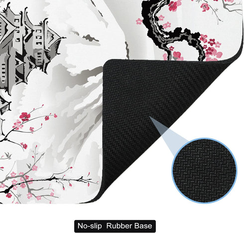 Small Mouse Pad Cute, Mini Mouse Pads for Wireless Mouse and Laptop, Travel Mousepads with Designs - Japanese Cherry Blossom/Sakura, Portable Mous...