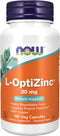 NOW Supplements, L-OptiZinc® 30 mg with Copper, Highly Bioavailable Form, Immune Support*, 100 Veg Capsules...