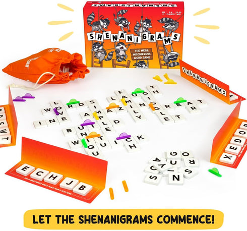 Shenanigrams! – The Mega-Mischievous Word Game! A Super Fun & Fast Family Party Game for Kids, Teens & Adults - Great for Travel, Couples & Family...