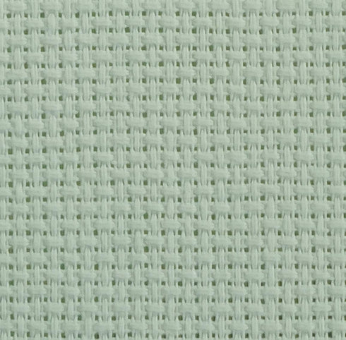 12" x 59" 14CT Counted Cotton Aida Cloth Cross Stitch Fabric (Light Green)...