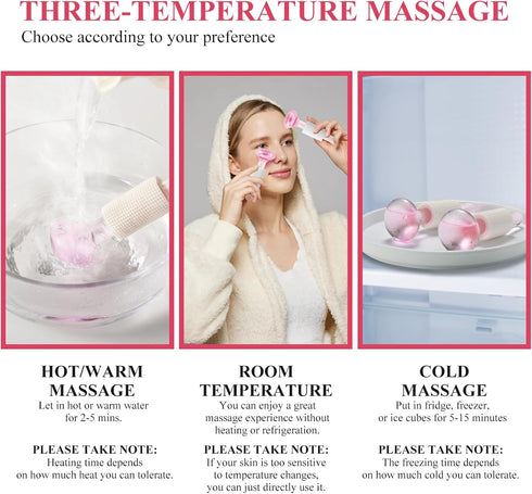 Ice Globes for Facials, NEW VERSION Cooling Facials Globes, Women's Face Globes, Skincare Tool – Ideal Unique Birthday Gifts & Surprises, Elevate ...