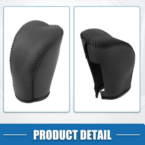 Gear Shifting Knob Cover Automatic Transmission Lever Trim for Hyundai Tucson 2015-2018 for Santa Fe 2013-2017 PU Leather Black...