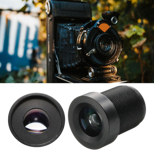 uxcell 6mm CCTV Camera Lens 1080P F2.0 FPV Wide Angle Security Camera Lens M12 Threaded Dia for IP Camera Panoramic, Black...