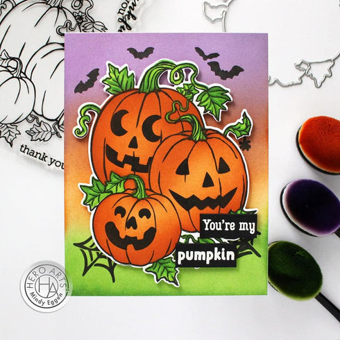Hero Arts SA198 Color Layering Stencils, Pumpkin Bunch...