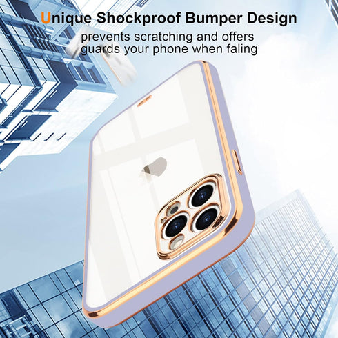 Case Compatible with iPhone 12 Pro Case Crystal Clear Transparent Design Back Bumper Shockproof Slim Fit Soft TPU Silicone Protective Phone Case C...