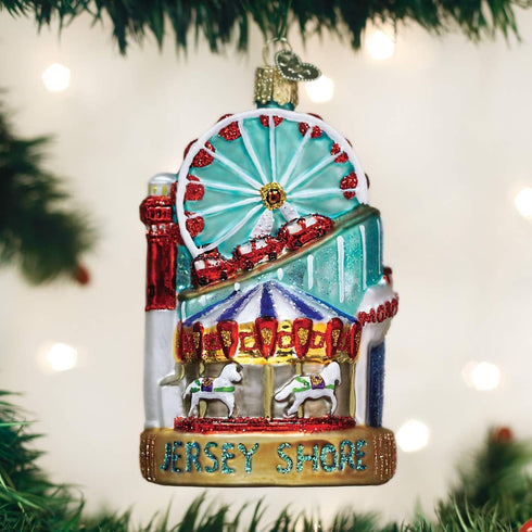 Old World Christmas Glass Blown Ornament Jersey Shore (20096)...