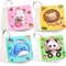 Mini Notebooks, 4 PCS Tiny Cute Animals Pocket Notebooks, Aesthetic Notebook Small Journal Thick Hardcover Blank Pages Memo Notepad for School Sup...