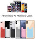SS Phone Wallet Stick On, Adhesive Phone Card Holder Credit Card Stick on Wallet 2 Pocket Sleeve Suitable for iPhone, Samsung, Most Smartphones 6 ...