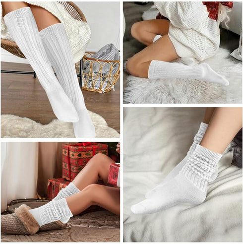 Slouch Socks, Slouch Socks for Women, Stack Socks, Scrunch Socks Women, 90s Socks for Women, Women Winter Socks...