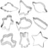 HENGYID Animal Cookie Cutter Set - 9 PCS Stainless Steel Shaped Cookie Candy Food Cutters Molds for DIY, Kitchen, Baking, Cake, Holiday Celebratio...