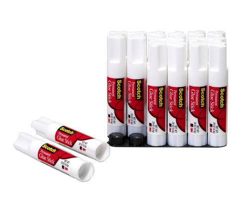 Scotch Glue Stick, .28 oz, 18-Pack, Acid Free and Non-Toxic (6008-18)...