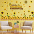 92 Pcs Summer Sunflower Bulletin Board Decorations Sun Flower Cutouts with Growth Spring Yellow Flower Bulletin Board Set for Classroom Window Wal...