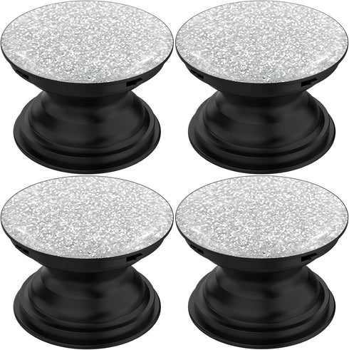 Universal Cell Phone Stands and Tablet Holder (4 Pack) - Silver Glitter...