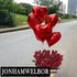Jonhamwelbor 20Pcs 18 inch Red Foil Mylar Heart Shape Balloons Decorations Valentines Birthday Wedding Baby Shower Party (Red)...