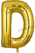 40 Inch Large Gold Letter D Foil Balloons Helium Golden Big Alphabet Mylar Balloon for Birthday Party Decoration Custom Word HH(Gold-D) Dad...