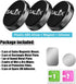 Magnetic Phone Mounts 3 Pack with 3M Adhesive. Black Flat Cell Phone Holder for Car Dashboard, Truck, Wall, Mirror, Table. Universal Low Profile S...