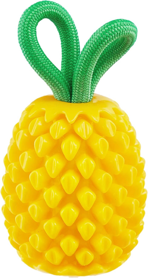 Outward Hound Dental Pineapple Dental Chew Toy and Interactive Treat Stuffer Durable Dog Toy Stuffable Dog Toy, Yellow...